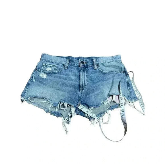 Denim & Supply Ralph Lauren Boyfriend Cutoff Distress Denim Shorts Size 27 - Picture 5 of 10